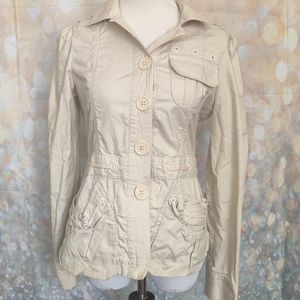 Marc Jacobs Button Down Cream Blouse 6